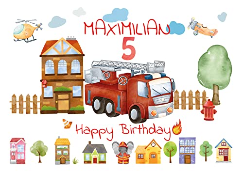Tortenaufleger KUCHENAUFLEGER FEUERWEHR 20X28 cm mit Wunschtext aus Fondant - Dekorpapier Plus - Oblate Tortenaufleger KUCHENAUFLEGER FEUERWEHR 20X28 cm mit Wunschtext aus Fondant - Dekorpapier Plus - Oblate von Tortenpixel