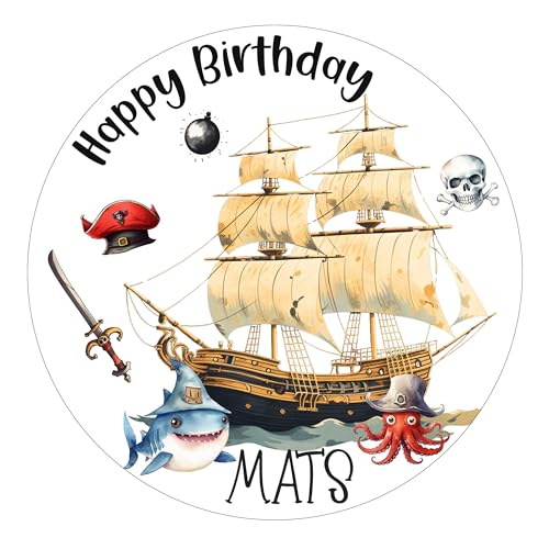Tortenaufleger Muffinaufleger PIRATENSCHIFF | Geburtstag | Mädchen Junge aus Fondant | Oblate | Dekorpapier Tortenaufleger Muffinaufleger PIRATENSCHIFF | Geburtstag | Mädchen Junge aus Fondant | Oblate | Dekorpapier von Tortenpixel