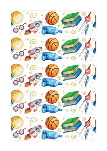 Tortenband Einschulung Schulstart aus Dekorpapier Plus Tortenband Einschulung Schulstart aus Dekorpapier Plus von Tortenpixel