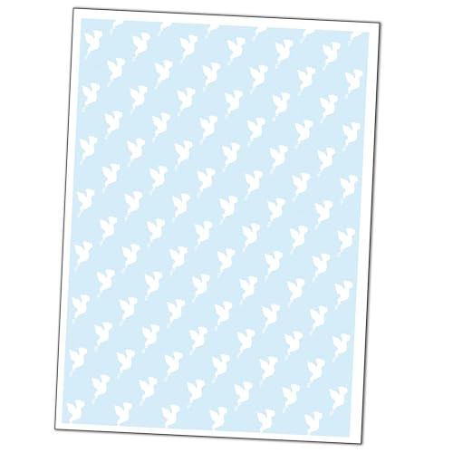 Tortenband Taube - Kommunion Konfirmation Firmung Taufe aus Dekorpapier Plus (Taube - blau) von Tortenpixel