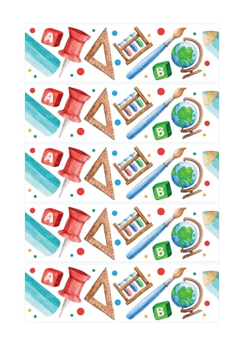 Tortenstreife Einschulung Schulstart aus Dekorpapier Plus Tortenstreife Einschulung Schulstart aus Dekorpapier Plus von Tortenpixel