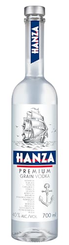 Torunska Hansa Premium Grain Vodka – 0,7l Flasche mit 40% Vol. von Torunska