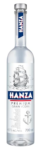 Torunska Hansa Premium Grain Vodka – 0,7l Flasche mit 40% Vol. von Torunska