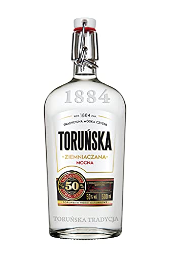 Kartoffel Wodka Stark aus Polen Torunska 1884. 0,5 l, Alk. 50% vol. von Torunska