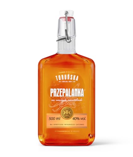 Torunska Przepalanka, polnische Spirituose mit karamelisiertem Zucker und Vanille. 0,5l, Alk. 40% Vol. von Torunska