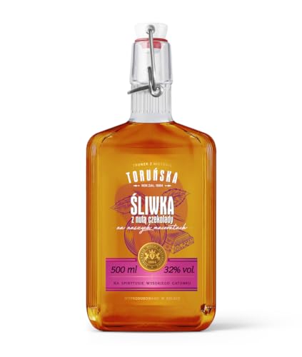 Toru?skie Wódki Sliwka, Pflaumenlikör mit einem Hauch Schokolade, Likör aus Polen, 0,5 L, 32% Vol. Toru?skie Wódki Sliwka, Pflaumenlikör mit einem Hauch Schokolade, Likör aus Polen, 0,5 L, 32% Vol. von Torunska