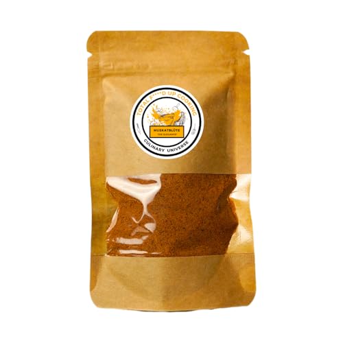 Muskatblüte gemahlen – Fein aromatisches Gewürz | Intensiver Geschmack mit blumig-würziger Note | Perfekt für Kartoffelpüree, Gemüse, Desserts & Saucen | 100% Natur & rein Muskatblüte gemahlen – Fein aromatisches Gewürz | Intensiver Geschmack mit blumig-würziger Note | Perfekt für Kartoffelpüree, Gemüse, Desserts & Saucen | 100% Natur & rein von Total Fucked Up Cooking