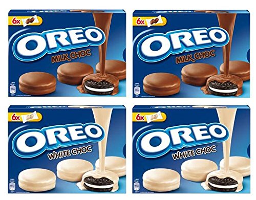 Oreo Milchschok 2x246g Oreo Weißschok 2x246g Oreo Kekse mit Milchschokolade oder weißer Schokolade (2x2) von Trade Wholesale Company