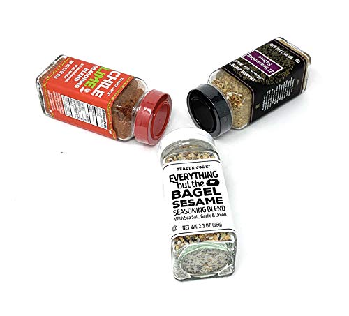 Trader Joe's Seasoning - 21 Salute Seasoning, Chile Lime und Everything but The Bagel Seasoning von TJ's