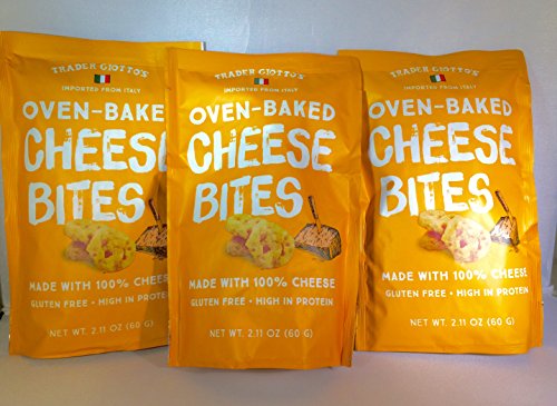 Trader Joe's Trader Giottos Ofen gebacken, Glutenfrei, Low Carb Käse Bites (3-Pack) von TJ's