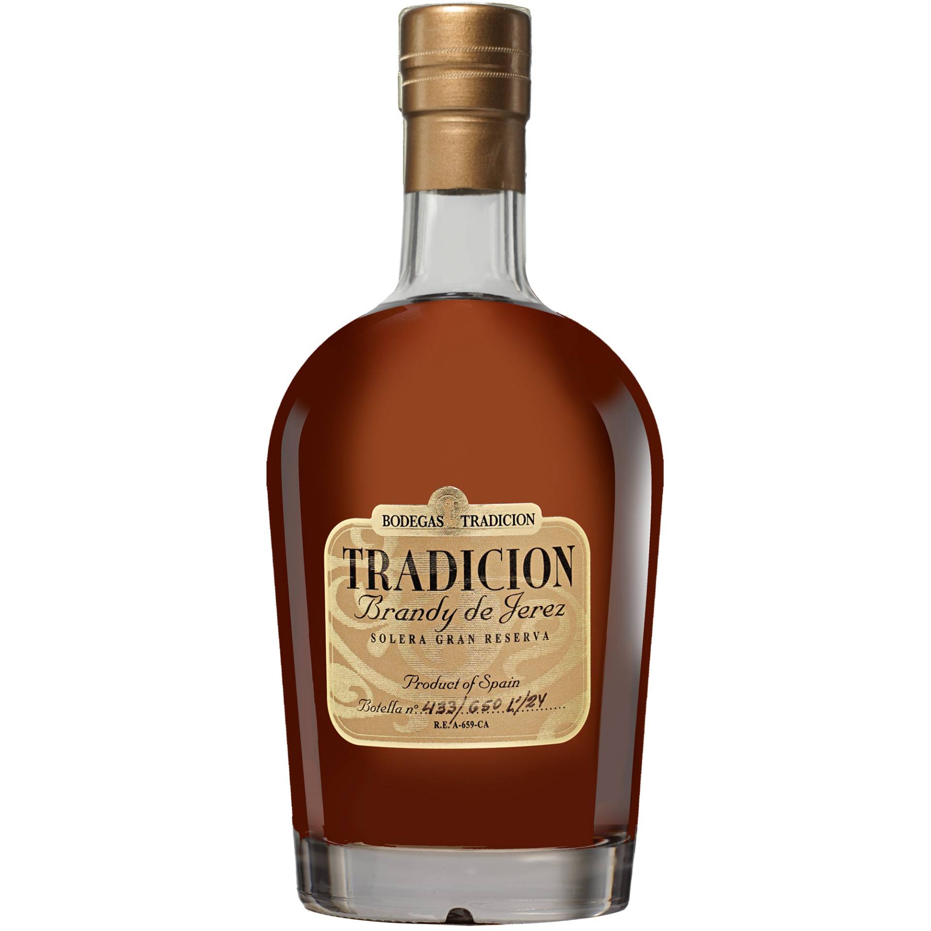 Brandy Tradición Solera Gran Reserva »Gold« - 0,7L.  0.7L 38% Vol. Brandy aus Spanien von Tradición