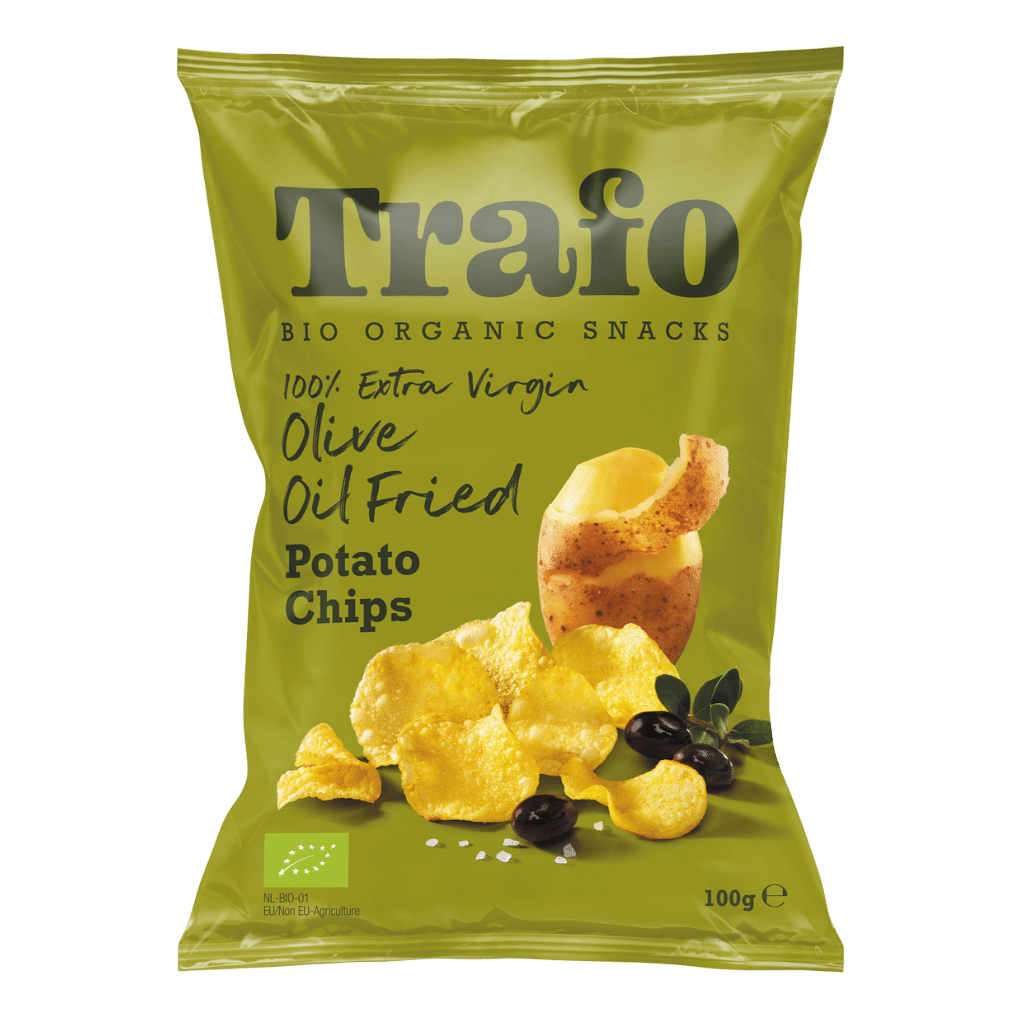 Bio Chips gebacken in Olivenöl von Trafo