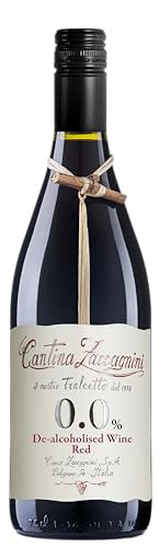 Tralcetto 0,0 Wein entalkoholisiert Rot – Flasche 750 ml, Alkohol 0 Prozent Tralcetto 0,0 Wein entalkoholisiert Rot – Flasche 750 ml, Alkohol 0 Prozent von Tralcetto