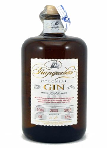 Tranquebar , Colonial Dry Gin , Basiert auf alten Rezept von 1616 , Aroma von fruchtigen Limetten , Orientalische Gewürze , 45% vol. , 700ml von Tranquebar