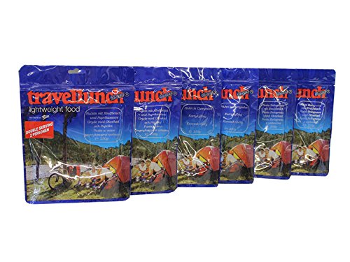 6 x 250 g Travellunch Mahlzeiten, Bestseller Mix 2 von Travellunch