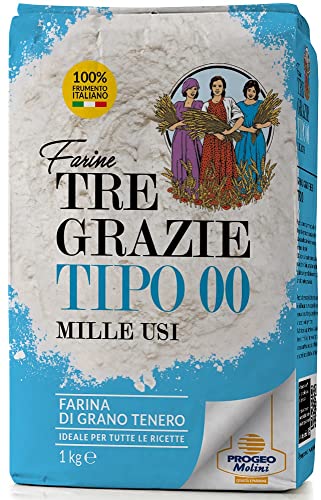 Tre Grazie - Italienisches Weizenmehl 00 - Brot | Pasta | Kuchen (1kg) von Tre Grazie