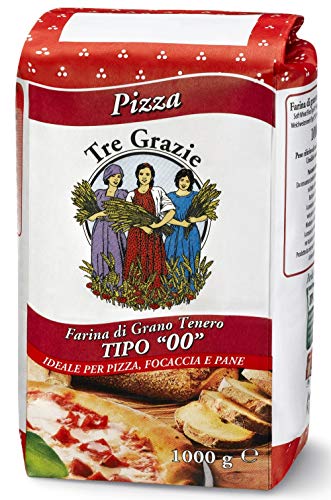Tre Grazie - Italienisches Weizenmehl 00 - Ideal für Pizza (1kg) von Tre Grazie
