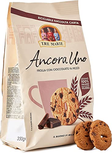 6x Tre Marie Ancora Uno Frolla con cioccolato in pezzi Kekse mit Schokoladenstücken 350g cookies biscuits 100% Italienische Kekse 300g von Tre Marie