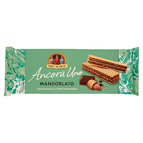 6x Tre Marie Ancora Uno Wafer Mandorlato Waffeln gefüllt mit Milchschokolade Creme und gehackten Mandeln 140g 6x Tre Marie Ancora Uno Wafer Mandorlato Waffeln gefüllt mit Milchschokolade Creme und gehackten Mandeln 140g von Tre Marie