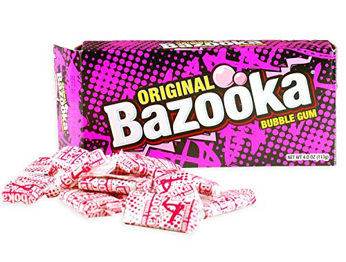 Bazooka Kaugummi, 12 Stück von Treasure Island Sweets