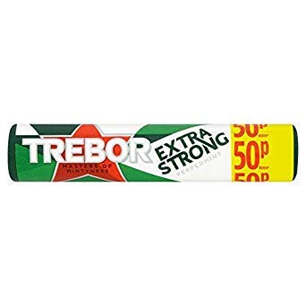 Trebor Extra Strong Mints SGL Pfefferminze, 40 Stück von Trebor