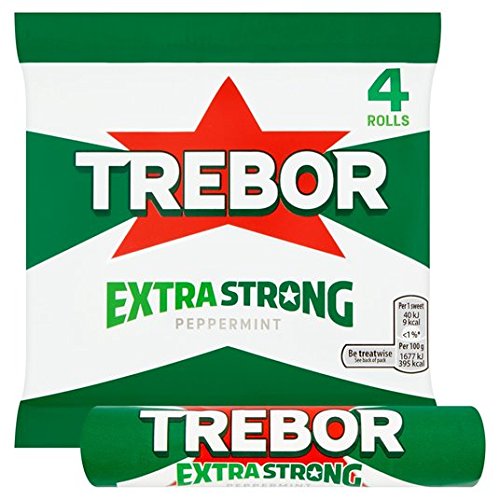 Trebor Extra Strong Peppermint Mints 4 x 41g von Trebor