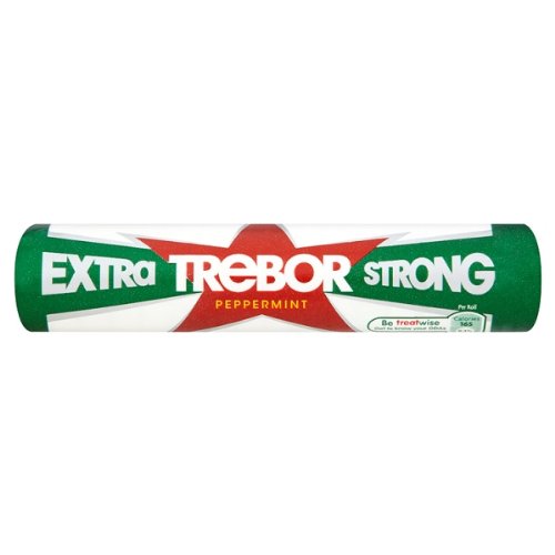 Trebor Extra Strong Peppermint Roll (Packung mit 40 x 45g) von Trebor