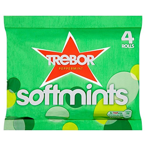 Trebor Softmints Peppermint (4 pro Packung - 179g) - Packung mit 2 von Trebor