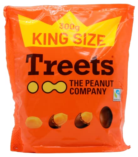 Treets Peanuts King Size dragierte Erdnüsse, 20er Pack (20 x 300g) von Treets