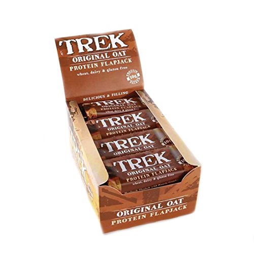 Original Oat Trek Protein Flapjacks, gluten- und weizenfrei, 50 g, 16 Stück von Trek