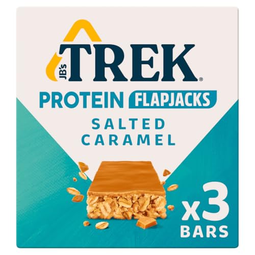 Trek Salted Caramel Protein Flapjacks 3 x 50g 150g von Trek