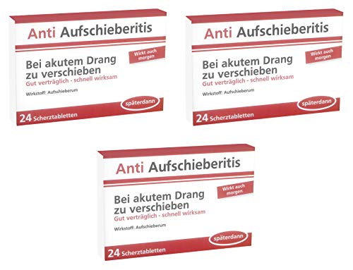 Trendimport Scherztabletten/Scherzdragees, 3er Set, Anti Aufschieberitis Trendimport Scherztabletten/Scherzdragees, 3er Set, Anti Aufschieberitis von Trendimport