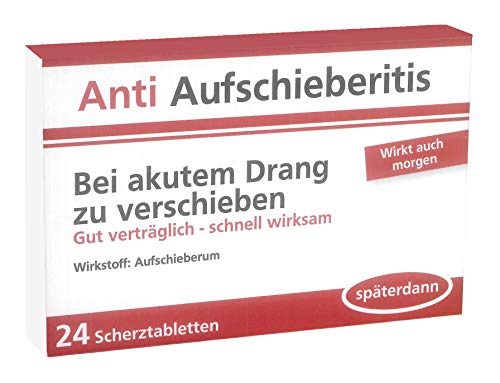 Trendimport Scherztabletten/Scherzdragees Anti Aufschieberitis von Trendimport