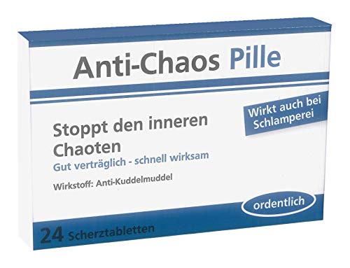Trendimport Scherztabletten/Scherzdragees Anti-Chaos Pille von Trendimport