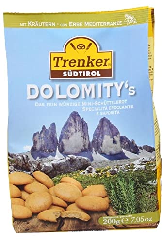 Dolomity's, Südtiroler Mini-Schüttelbrot mit Kräutern 200g, Trenker Südtirol von Trenker