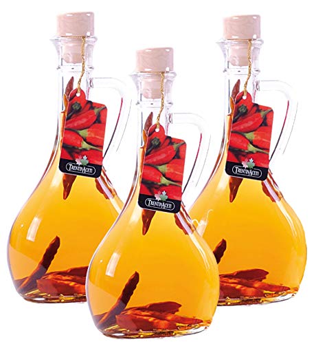 Chiliessig - Weißweinessig mit Aroma - Chili Essig aus Italien - TrentinAcetia - höchste Qualität - 3x 250 ml - Aceto Di Vino Bianco - Peperoncino von TrentinAceti