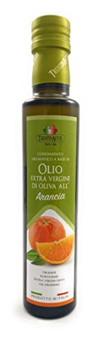 Extra Natives Olivenöl mit natürlichen Orangenaroma - 1x250 ml - Italienisches Orangen Olivenöl in höchster Qualität - TrentinAceti - kaltgepresst von TrentinAceti
