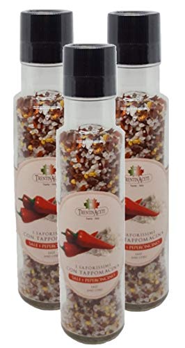 Italienische Gewürzmischung - Chili Salz - 3x 240g - Peperoncini Salz aus Italien - Grillsalz zum grillen - Kräutersalz der höchsten Qualität Italienische Gewürzmischung - Chili Salz - 3x 240g - Peperoncini Salz aus Italien - Grillsalz zum grillen - Kräutersalz der höchsten Qualität von TrentinAceti