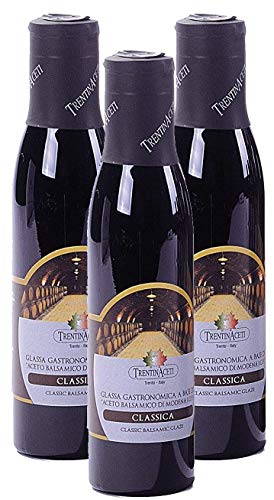 Klassische Balsamico Creme aus Italien - Delikater Balsamico - TrentinAcetia - 3x300 ml - Aceto Balsamico Di Modena IGP - Balsamicocreme von TrentinAceti