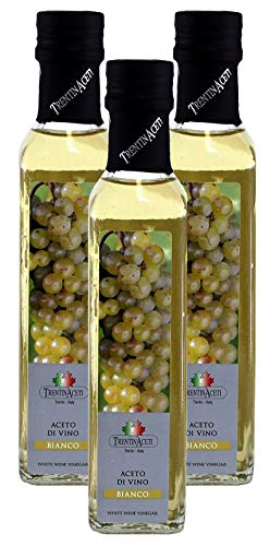 Weißweinessig - Weißwein Essig aus Italien - TrentinAcetia - höchste Qualität - 3x250 ml - Aceto di vino bianco - White wine vinegar von TrentinAceti