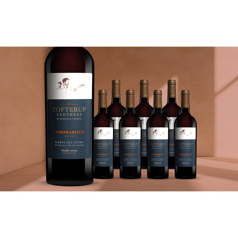 Tofterup Brothers Tempranillo 2023 - 8er Oster-Paket  6L 14% Vol. Weinpaket aus Spanien von Trenza
