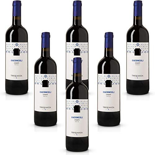 Italienischer Rotwein Baconcoli Chianti DOCG Trequanda Rossi (6 flaschen 75 cl.) von Trequanda Rossi