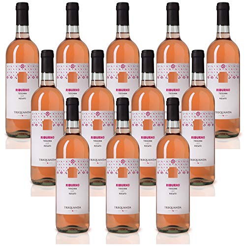 Italienischer Weißwein Riburno vino rosato Trequanda bianchi e rosati (12 flaschen 75 cl.) von Trequanda bianchi e rosati