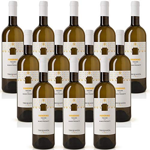 PODERINO IGT Italienischer Weißwein IGT Schaumwein aus der Trequanda Agricultural Company (12 flaschen 75 cl.) von Trequanda