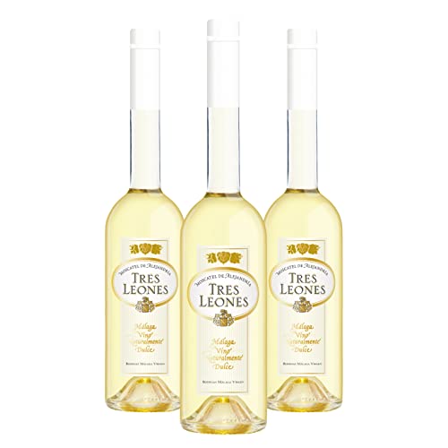 Tres Leones - Packung mit 3 Flaschen à 50cl - Süßer Wein D.O. "Malaga" von Tres Leones