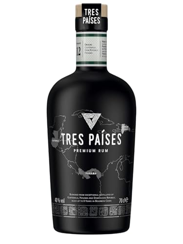 TRES PAÍSES | Premium Rum | Einmaliger Geschmack der Karibik | Guatemala, Panama & Dominikanische Republik | Aromen von Vanille, Schokolade & Frucht | Lagerung in Ex-Bourbon-Fässern | 40% Vol. | 0,7L TRES PAÍSES | Premium Rum | Einmaliger Geschmack der Karibik | Guatemala, Panama & Dominikanische Republik | Aromen von Vanille, Schokolade & Frucht | Lagerung in Ex-Bourbon-Fässern | 40% Vol. | 0,7L von Tres Paises