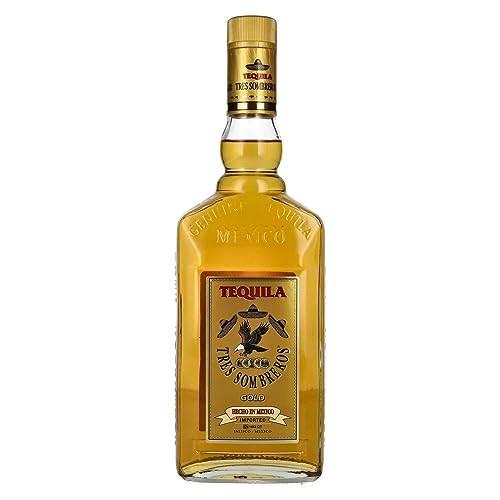 Tres Sombreros Gold Tequila, 1er Pack (1 x 700 ml) von Tres Sombreros