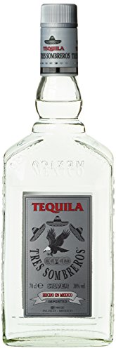 Tres Sombreros Silber Tequila, 1er Pack (1 x 700 ml) von Tres Sombreros Silber
