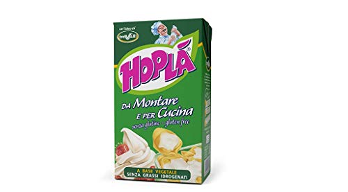 Trevalli Hopla Panna da montare e per cucina Sahne zum Kochen Gluten-frei basierend auf pflanzlichen Fetten 1000ml von Trevalli