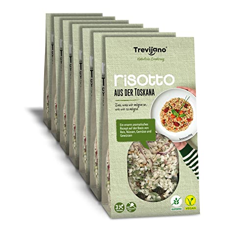 Trevijano Risotto Toskana: Ein enorm aromatisches Rezept auf der Basis von Reis, Nüssen, Gemüse und Gewürzen (7 x 280g) Trevijano Risotto Toskana: Ein enorm aromatisches Rezept auf der Basis von Reis, Nüssen, Gemüse und Gewürzen (7 x 280g) von Trevijano